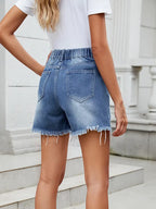 Elif - High-Waist Jeansshort