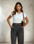 Nola – High-Waist Faltenhose