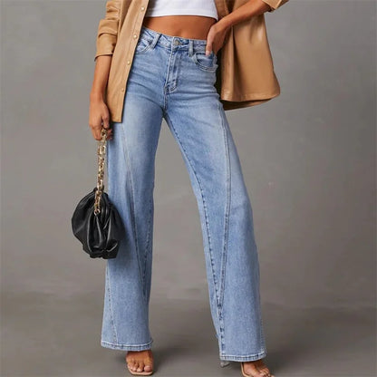 Yara High-Waist Jeans mit weitem Bein