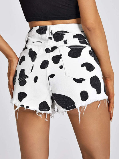 Jade - Print Jeansshort