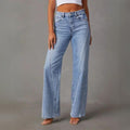 Yara High-Waist Jeans mit weitem Bein