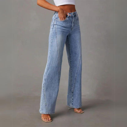 Yara High-Waist Jeans mit weitem Bein