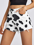 Jade - Print Jeansshort