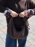 Ava Mittelgroße Wildledertasche