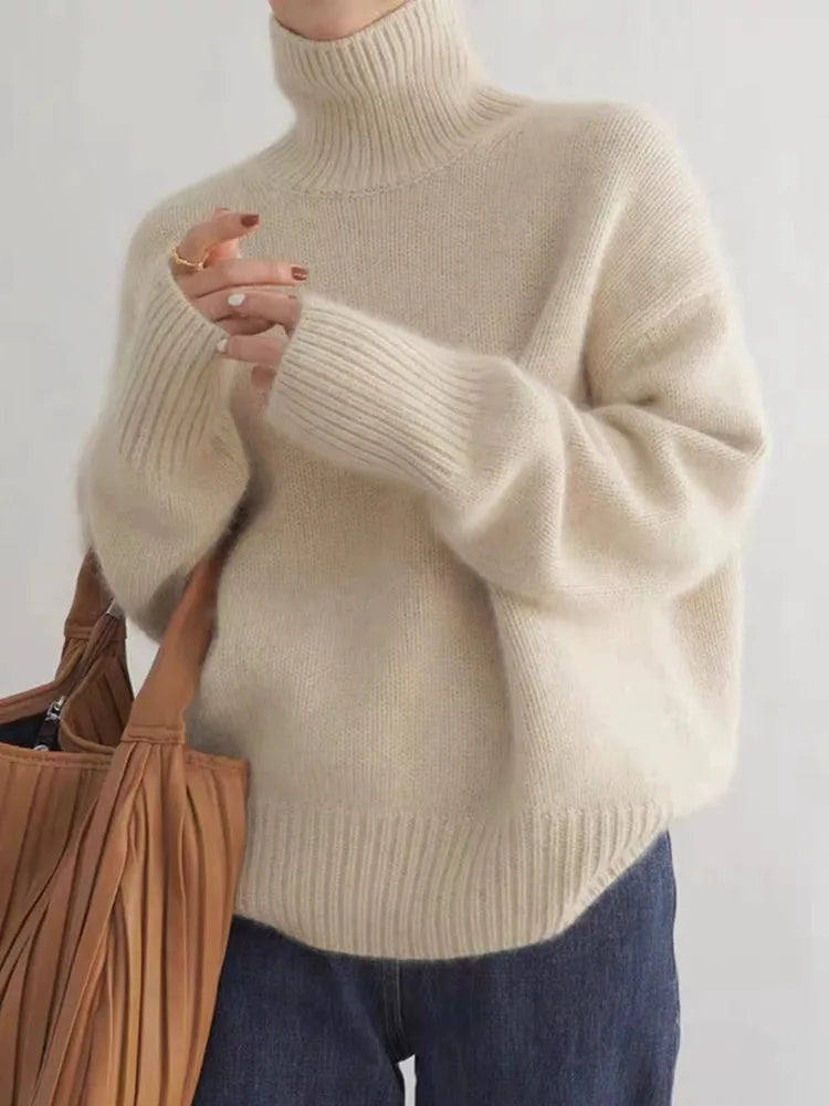 Mira – Weicher Strickrollkragenpullover