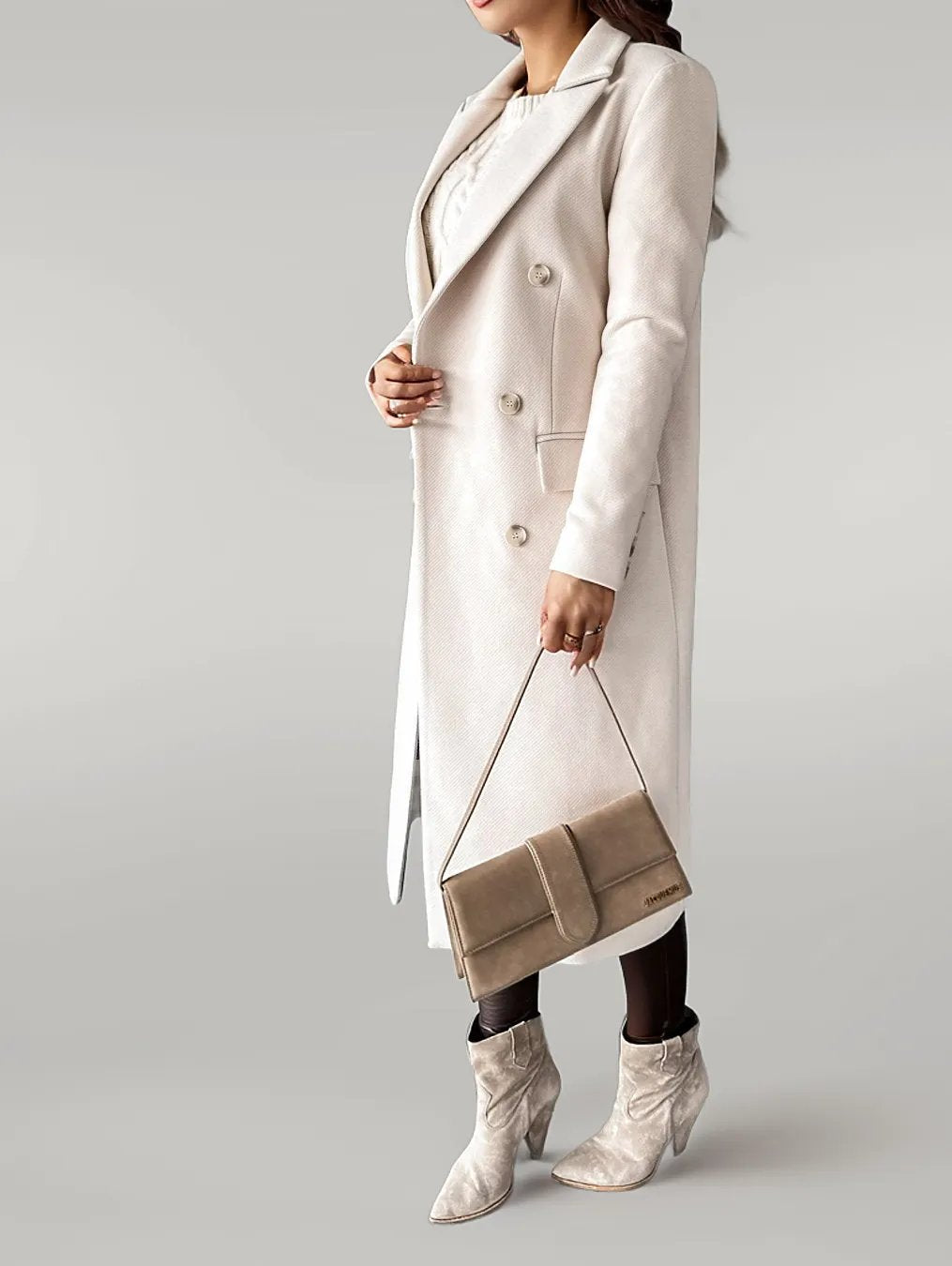 Elina – Klassischer langer Mantel