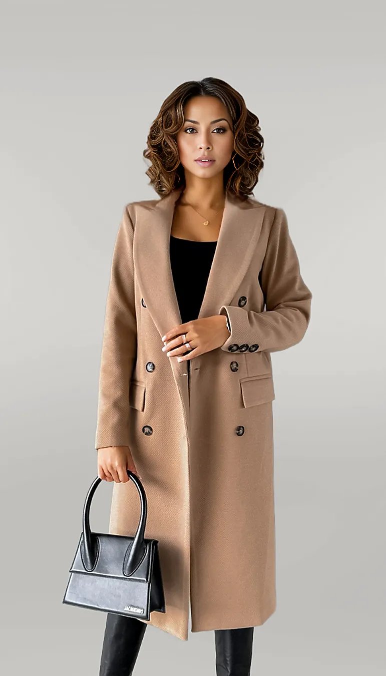 Elina – Klassischer langer Mantel