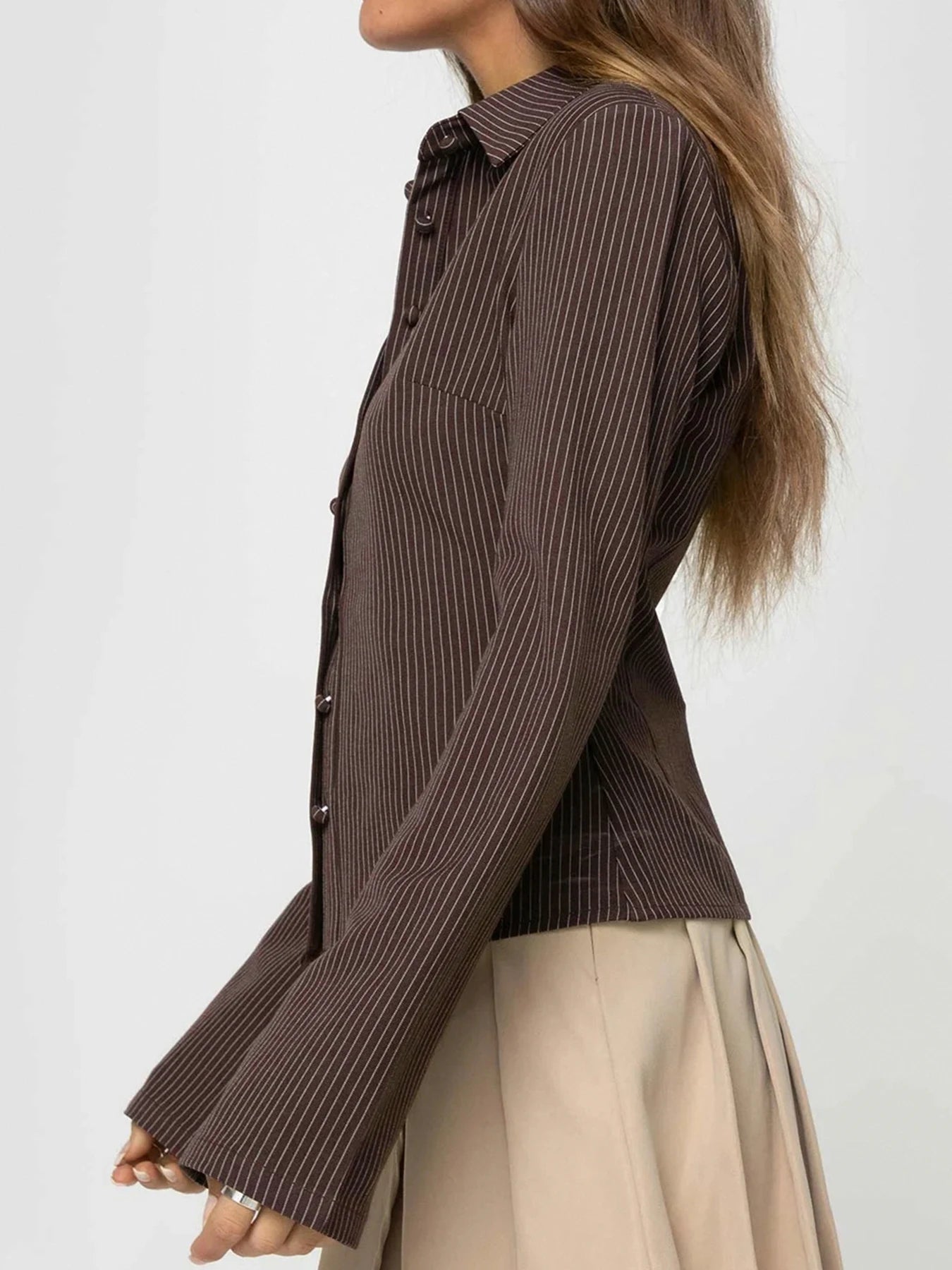 Estelle – Retro-Stil-Oberteil mit Knopfleiste