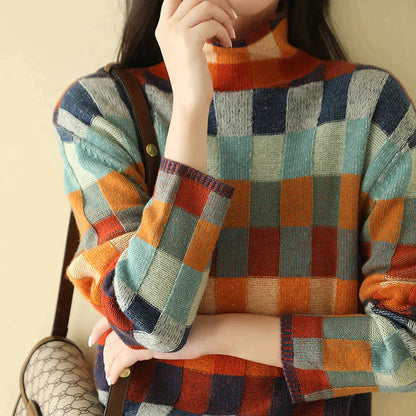 Leila – Damenpullover im Retro-Stil