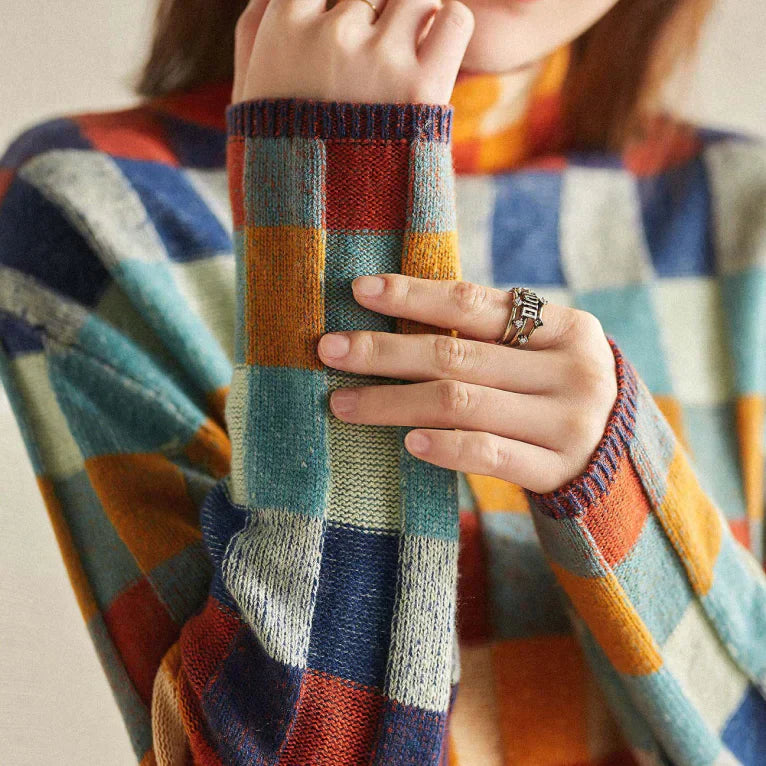 Leila – Damenpullover im Retro-Stil