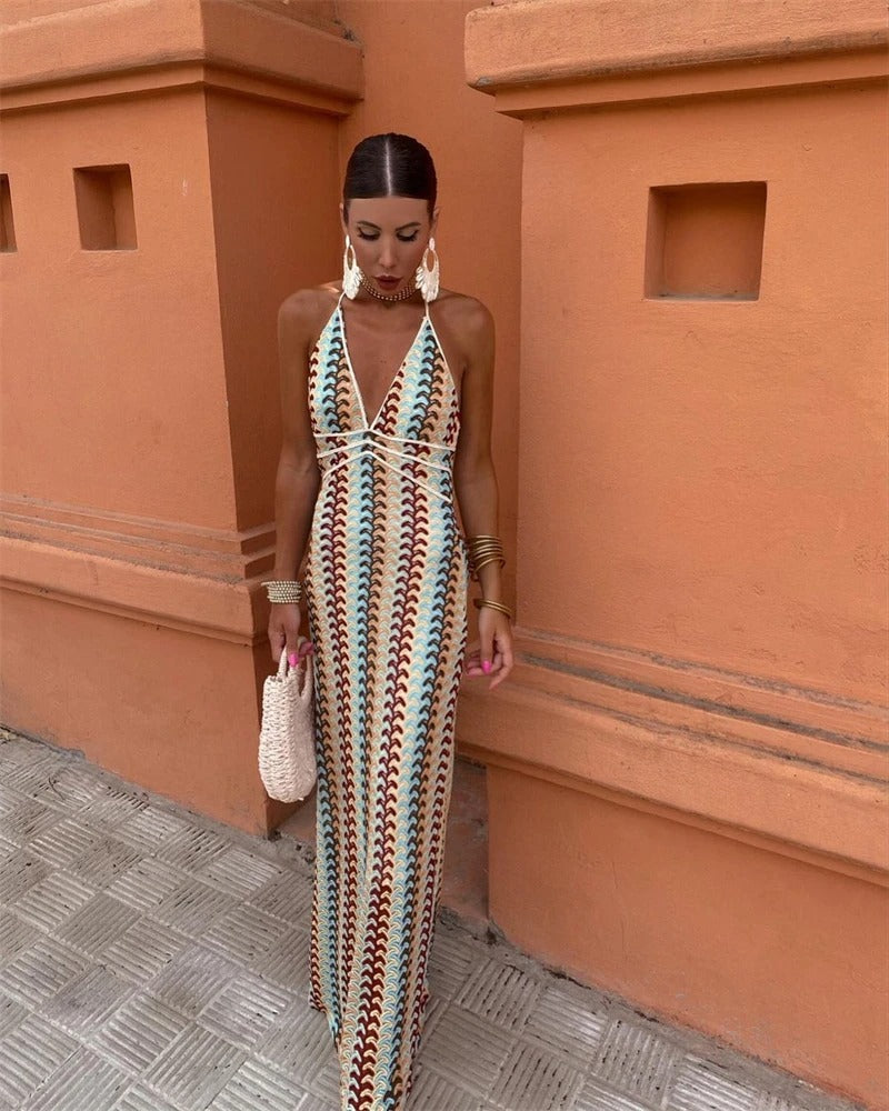 Mira – Schickes Kleid mit V-Ausschnitt